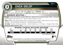 Load image into Gallery viewer, 2023 Bowman Prospects Zack Gelof BP-1 Oakland Athletics