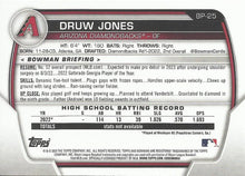 Load image into Gallery viewer, 2023 Bowman Prospects 1st Bowman Druw Jones FBC BP-25 Arizona Diamondbacks