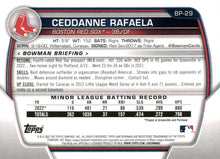 Load image into Gallery viewer, 2023 Bowman Prospects Ceddanne Rafaela BP-29 Boston Red Sox