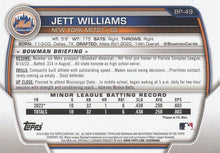 تحميل الصورة إلى عارض المعرض، توقعات بومان 2023 جيت ويليامز BP-49 نيويورك ميتس