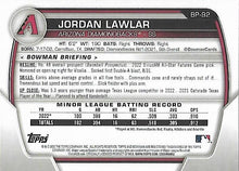Load image into Gallery viewer, 2023 Bowman Prospects Jordan Lawlar BP-92 Arizona Diamondbacks