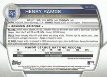 Load image into Gallery viewer, 2023 Bowman Prospects 1st Bowman Henry Ramos FBC BP-96 Kansas City Royals