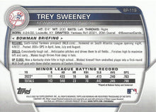 Load image into Gallery viewer, 2023 Bowman Prospects Trey Sweeney BP-119 New York Yankees