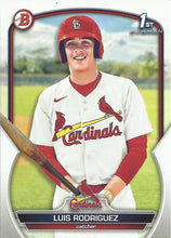 Load image into Gallery viewer, 2023 Bowman Prospects 1st Bowman Luis Rodriguez FBC BP-130 St. Louis Cardinals