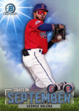 Load image into Gallery viewer, 2023 Bowman Chrome Sight On September George Valera SOS-9 Cleveland Guardians