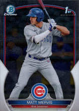 Load image into Gallery viewer, 2023 Bowman Chrome Prospects Matt Mervis BCP-74 Chicago Cubs