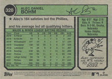 Load image into Gallery viewer, 2023 Topps Heritage Alec Bohm #328 Philadelphia Phillies