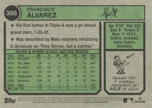 Load image into Gallery viewer, 2023 Topps Heritage Francisco Alvarez RC #388 New York Mets