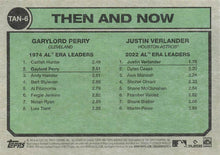 تحميل الصورة إلى عارض المعرض، 2023 Topps Heritage بين الماضي والحاضر Garylord Perry / Justin Verlander TAN-6 Houston Astros