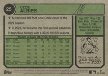 Load image into Gallery viewer, 2023 Topps Heritage Chrome Ozzie Albies  #25 Atlanta Braves