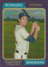 تحميل الصورة إلى عارض المعرض، 2023 Topps Heritage Chrome Christian Yelich #218 Milwaukee Brewers