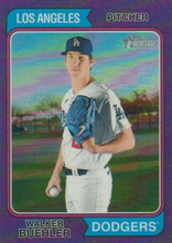 تحميل الصورة إلى عارض المعرض، 2023 Topps Heritage Chrome Walker Buehler #348 Los Angeles Dodgers