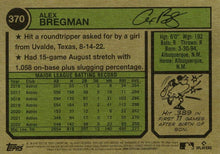 Load image into Gallery viewer, 2023 Topps Heritage Chrome Alex Bregman #370 Houston Astros