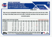 تحميل الصورة إلى عارض المعرض، 2023 Topps Chrome Rhys Hoskins #25 فيلادلفيا فيليز