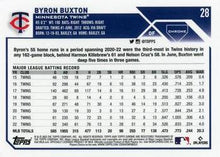 Load image into Gallery viewer, 2023 Topps Chrome Byron Buxton #28 Minnesota Twins