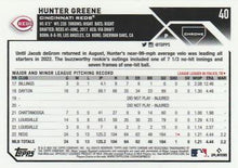 Load image into Gallery viewer, 2023 Topps Chrome Hunter Greene #40 Cincinnati Reds