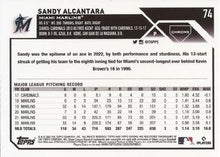 将图片加载到图库查看器,2023 Topps Chrome Sandy Alcantara  #74 Miami Marlins