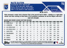 Load image into Gallery viewer, 2023 Topps Chrome Nate Eaton RC #96 Kansas City Royals