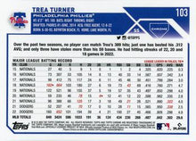 تحميل الصورة إلى عارض المعرض، 2023 Topps Chrome Trea Turner #103 فيلادلفيا فيليز