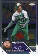 将图片加载到图库查看器,2023 Topps Chrome Charlie Blackmon #128 Colorado Rockies
