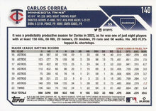 Load image into Gallery viewer, 2023 Topps Chrome Carlos Correa #140 Minnesota Twins