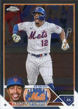 تحميل الصورة إلى عارض المعرض، 2023 Topps Chrome Francisco Lindor #142 New York Mets