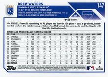 Load image into Gallery viewer, 2023 Topps Chrome Drew Waters RC #147 Kansas City Royals