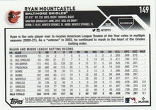 Load image into Gallery viewer, 2023 Topps Chrome Ryan Mountcastle #149 Baltimore Orioles