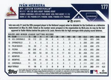 Load image into Gallery viewer, 2023 Topps Chrome Ivan Herrera RC #177 St. Louis Cardinals