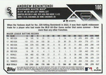 Load image into Gallery viewer, 2023 Topps Chrome Andrew Benintendi #180 Chicago White Sox