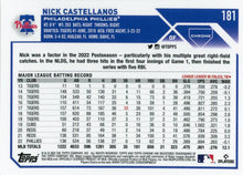 تحميل الصورة إلى عارض المعرض، 2023 Topps Chrome Nick Castellanos #181 Philadelphia Phillies