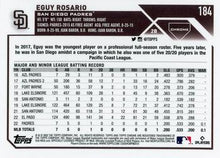Load image into Gallery viewer, 2023 Topps Chrome Eguy Rosario RC #184 San Diego Padres