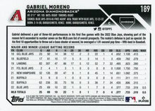 Load image into Gallery viewer, 2023 Topps Chrome Gabriel Moreno RC #189 Arizona Diamondbacks