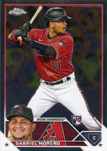 Load image into Gallery viewer, 2023 Topps Chrome Gabriel Moreno RC #189 Arizona Diamondbacks