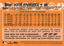 将图片加载到图库查看器,2023 Topps Chrome 1988 Topps Jose Ramirez 88BC-17 Cleveland Guardians