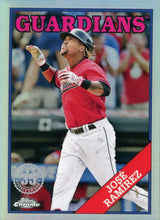 将图片加载到图库查看器,2023 Topps Chrome 1988 Topps Jose Ramirez 88BC-17 Cleveland Guardians