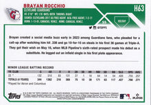 Load image into Gallery viewer, 2023 Topps Holiday Brayan Rocchio RC H63 Cleveland Guardians