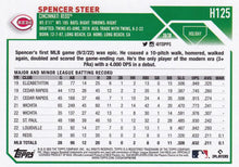 将图片加载到图库查看器,2023 Topps Holiday Spencer Steer RC H125 Cincinnati Reds