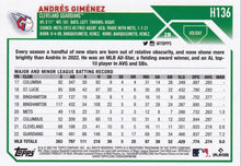 将图片加载到图库查看器,2023 Topps Holiday Andres Gimenez H136 Cleveland Guardians