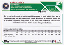 Load image into Gallery viewer, 2023 Topps Holiday Corey Julks RC H137 Houston Astros