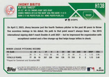 تحميل الصورة إلى عارض المعرض، 2023 Topps Holiday Jhony Brito RC H138 New York Yankees