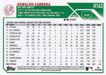 Load image into Gallery viewer, 2023 Topps Holiday Oswaldo Cabrera RC H163 New York Yankees