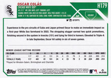 Load image into Gallery viewer, 2023 Topps Holiday Oscar Colas RC H179 Chicago White Sox