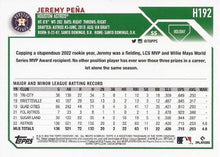 Load image into Gallery viewer, 2023 Topps Holiday Jeremy Pena H192 Houston Astros