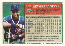 将图片加载到图库查看器,1994 Topps Kevin Roberson # 119 Chicago Cubs