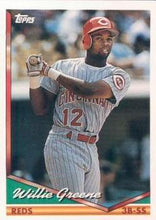 تحميل الصورة إلى عارض المعرض، 1994 Topps Willie Greene # 428 Cincinnati Reds