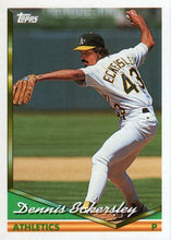 Load image into Gallery viewer, 1994 Topps Dennis Eckersley # 465 Oakland Athletics