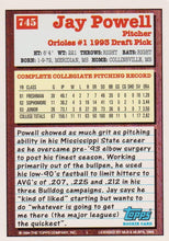 Load image into Gallery viewer, 1994 Topps Jay Powell DPK, RC # 745 Baltimore Orioles