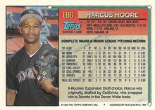 将图片加载到图库查看器,1994 Topps Marcus Moore RC # 186 Colorado Rockies