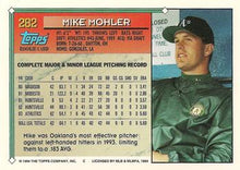 تحميل الصورة إلى عارض المعرض، 1994 Topps Mike Mohler RC # 282 Oakland Athletics